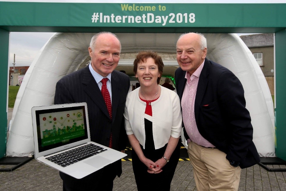 David Curtin, Oonagh McCutcheon and Bobby Kerr at Digital Town 2018 in Gorey