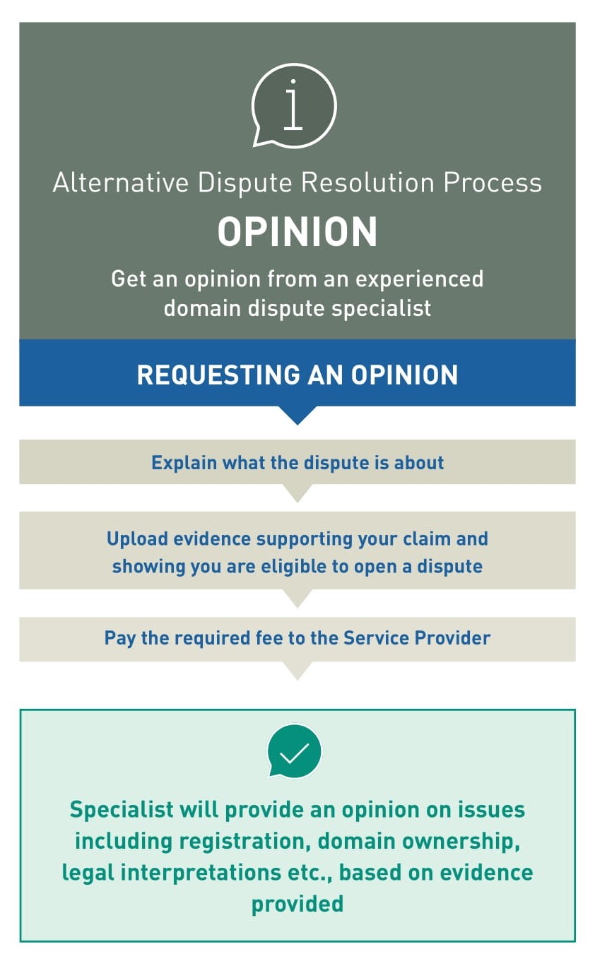 Alternative Dispute Resolution Process Graphic: Opinion