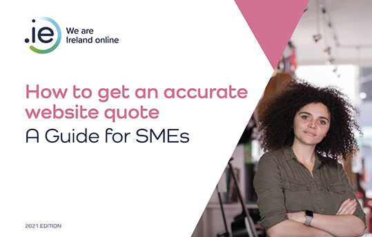 .IE | Website costs - how much should you pay? e-book cover small,Guides for SMEs