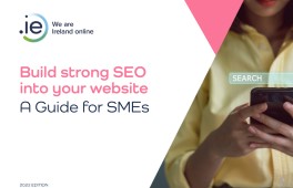 .IE | Build strong SEO into your website e-book cover