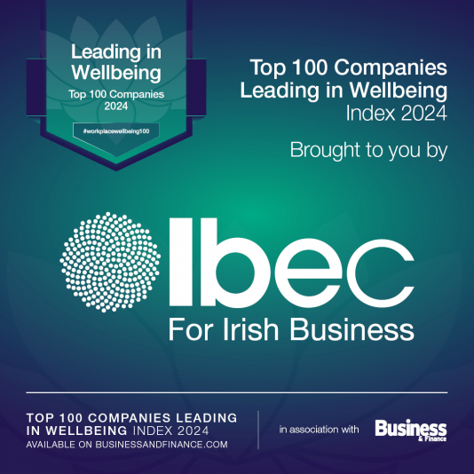 We are proud to be included in the 'Leading in Wellbeing Top 100 Companies Index 2024