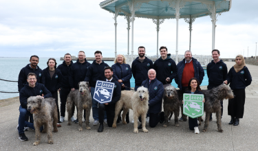 The .IE Team with Irish Wolfhounds for the launch of Digital Trust The .IE Team with Irish Wolfhounds for the launch of Digital Trust
